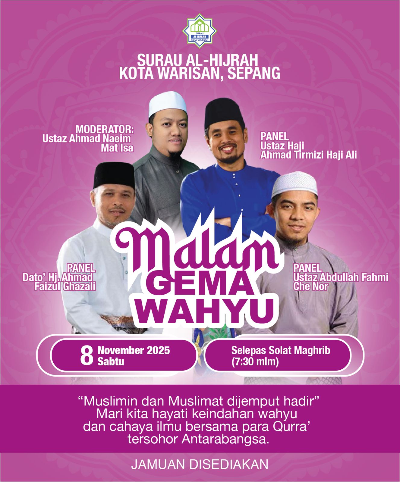 Program Malam Gema Wahyu 1447H / 2025M
