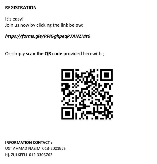 REGISTRATION FOR 2026 INTAKE : “INTELLIGENT QURANIC COURSE (IQC)” at Surau Al-Hijrah Kota Warisan