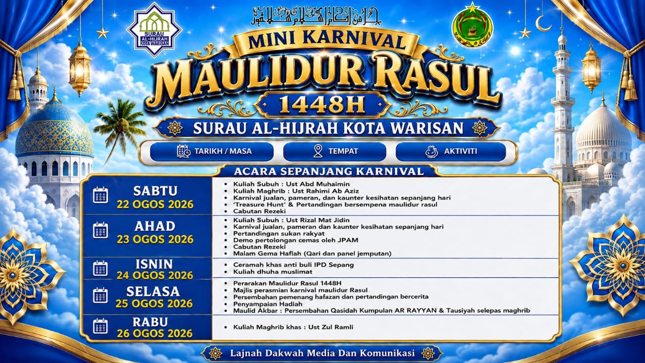 MINI KARNIVAL MAULIDURRASUL 1448H SURAU AL-HIJRAH KOTA WARISAN