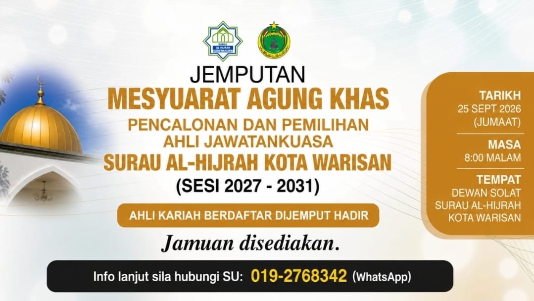 JEMPUTAN MESYUARAT AGUNG KHAS PENCALONAN DAN PEMILIHAN AHLI JAWATANKUASA